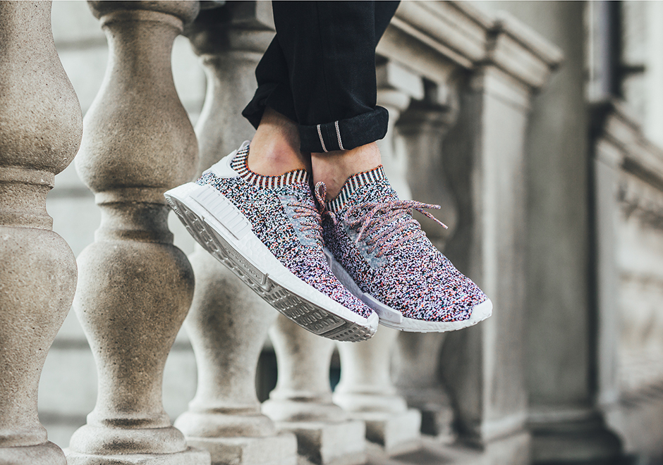 Adidas Nmd R1 Color Static On Foot 2