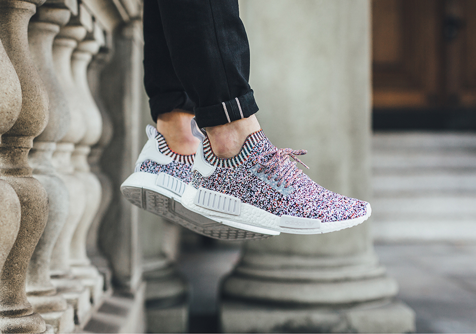 Adidas Nmd R1 Color Static On Foot 3