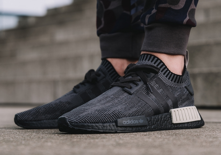 Adidas Nmd R1 Primeknit Pitch Black Foot Locker Eu 1