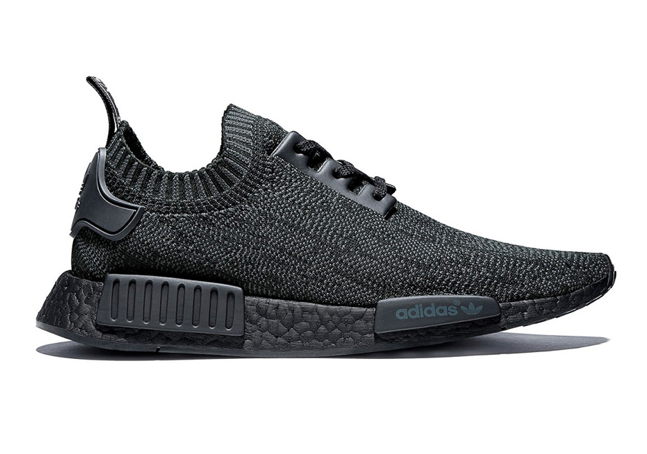 Adidas Nmd R1 Primeknit Pitch Black 01