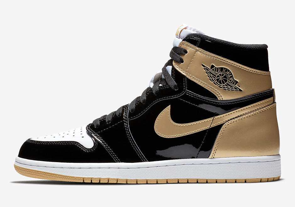 Air Jordan 1 Top 3 Black Gold 861428 001