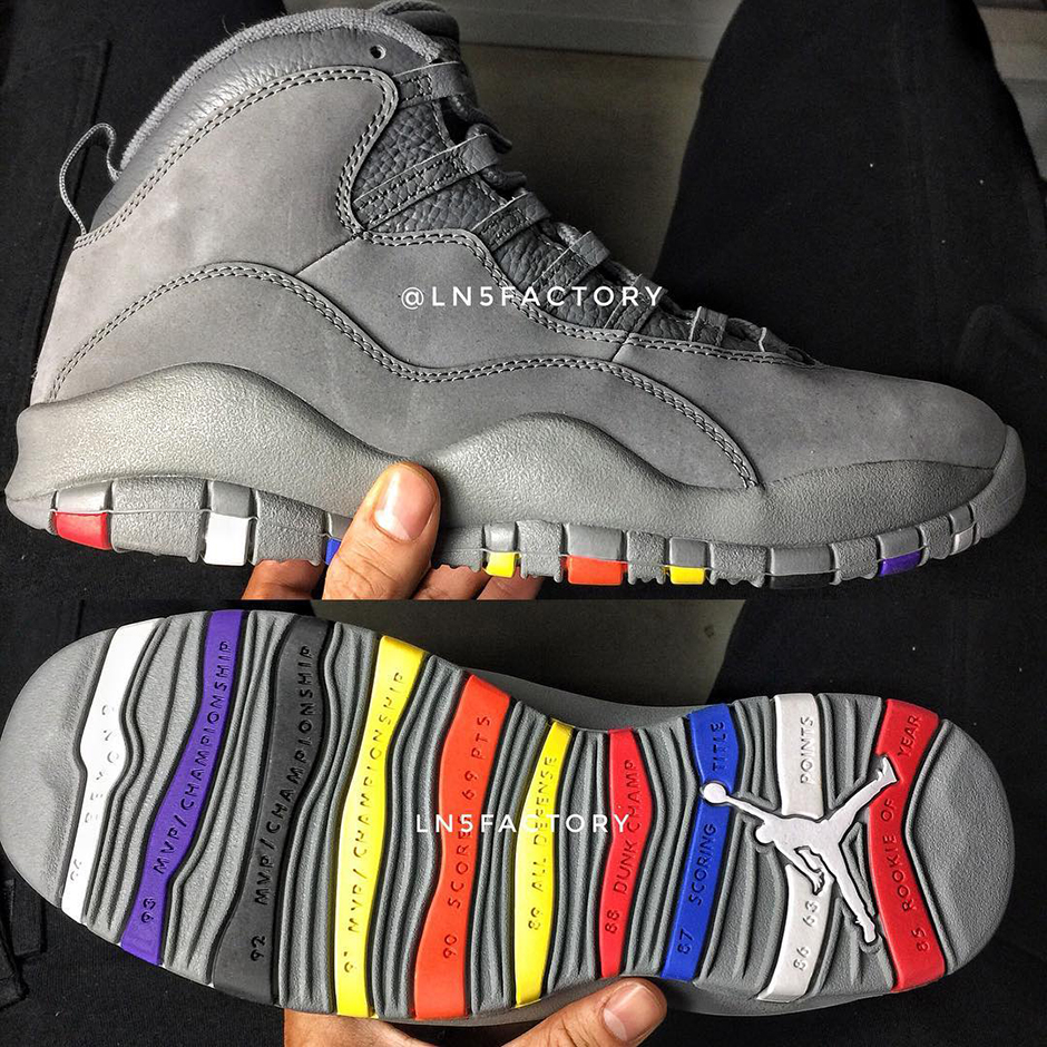 Air Jordan 10 Cool Grey Multicolor 1