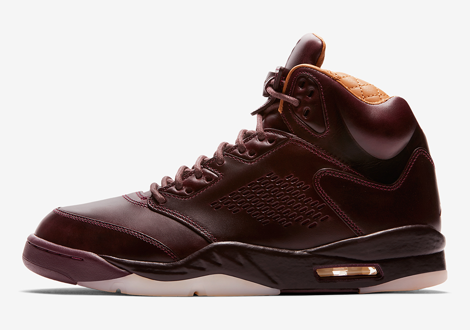 Air Jordan 5 Premium Bordeaux 881432 612 Official Images 1