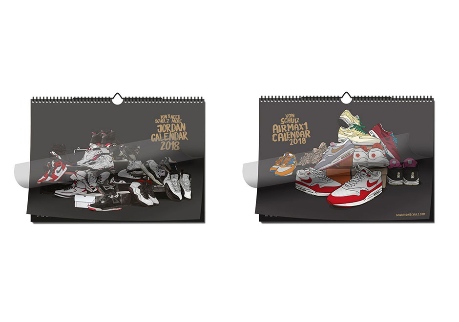 Air Jordan And Air Max 1 Calendars By Schulz Releases Tomorrow