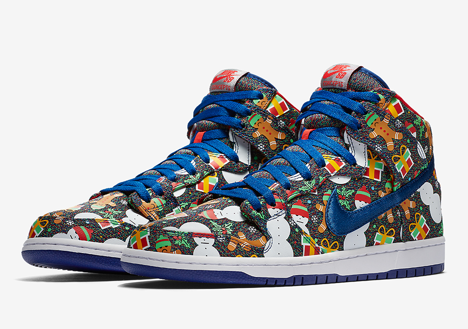 Concepts Nike Sb Dunk Ugly Christmas Sweater 881758 446 3