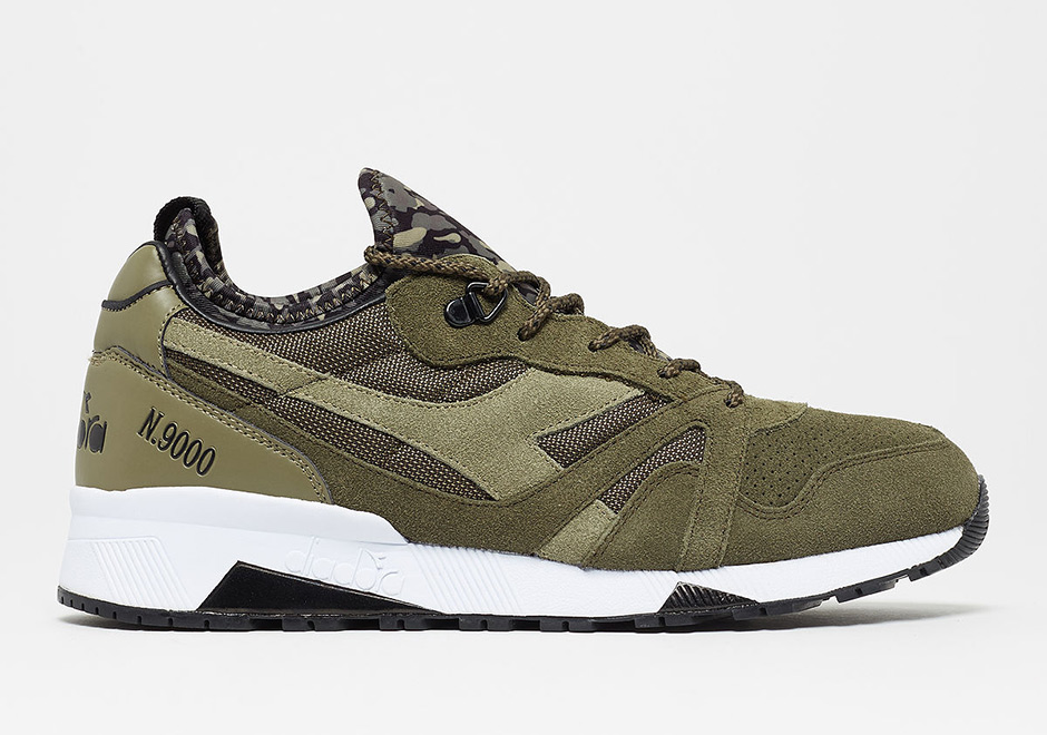 Diadora N9000 Camo Socks Olive 2