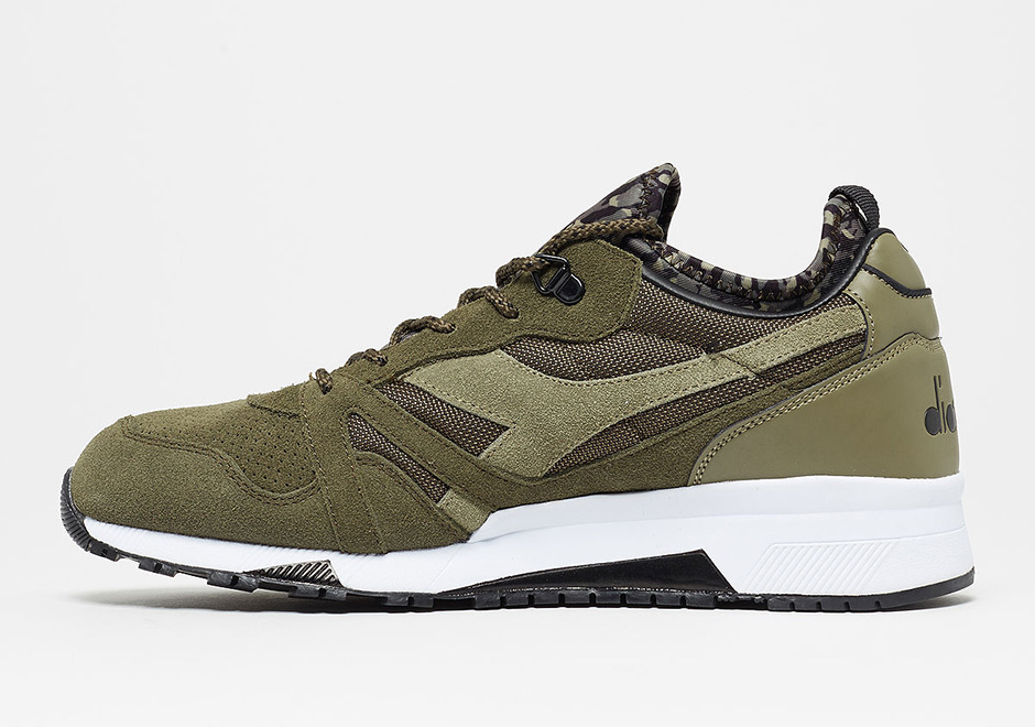 Diadora N9000 Camo Socks Olive 3