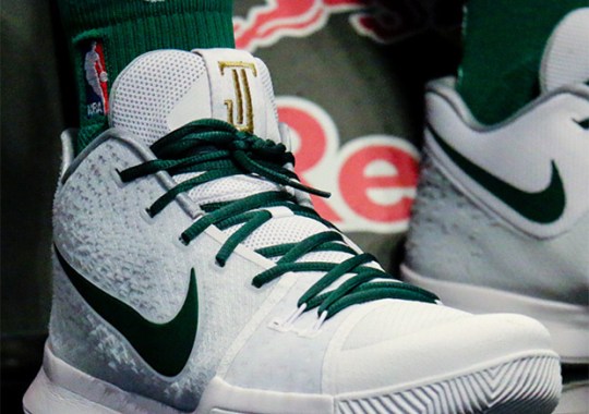 Jayson Tatum Gets Kyrie-Inspired Nike Logo On Kyrie 3 PE