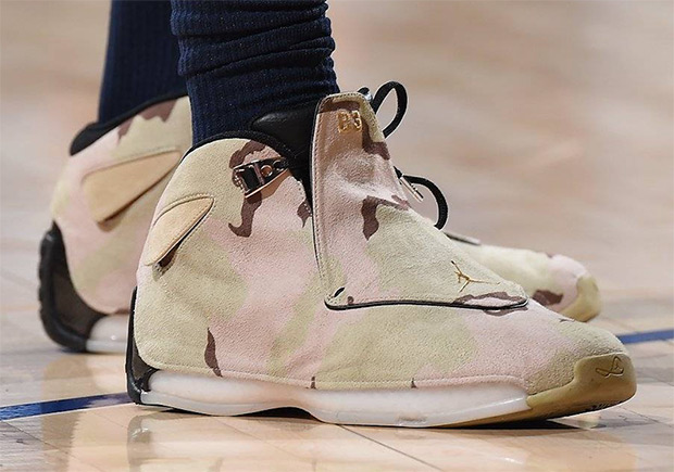 Jimmy Butler Wears Air Jordan 18 Retro "Camo" PE For Veterans Day