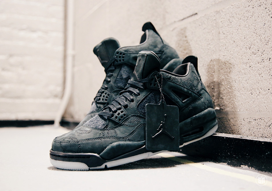 Jordan 4 Kaws Black Detailed Photos 1 1