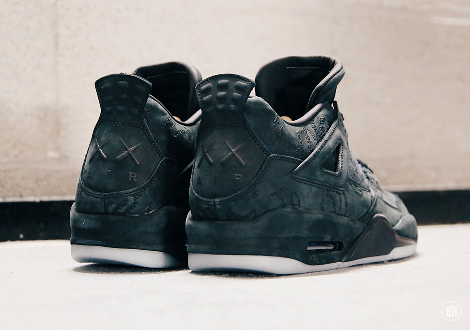 Jordan 4 Kaws Black Detailed Photos 8