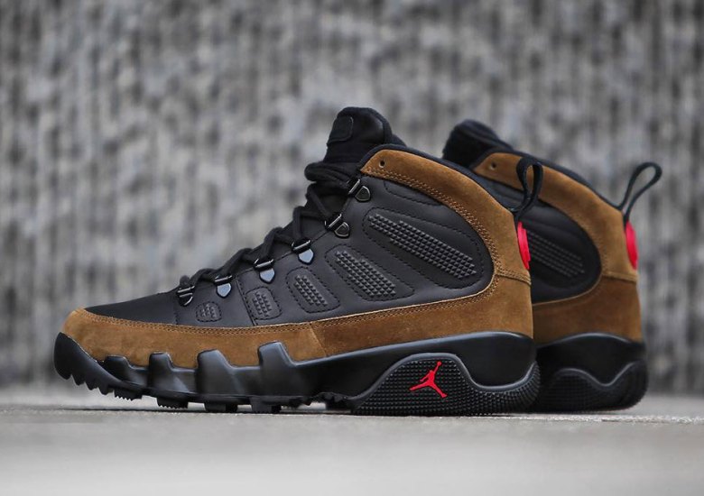 Detailed Look At The Air Jordan 9 Olive Boot