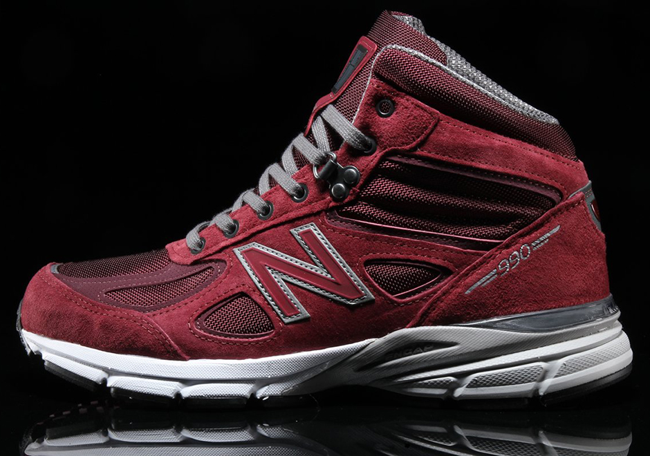 New Balance 990v4 Mid Burgandy 1