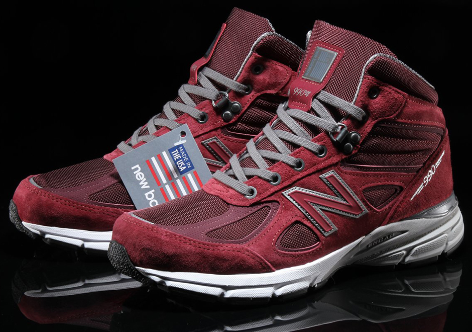 New Balance 990v4 Mid Burgandy 2