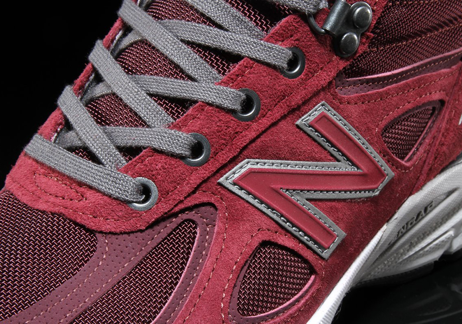 New Balance 990v4 Mid Burgandy 4