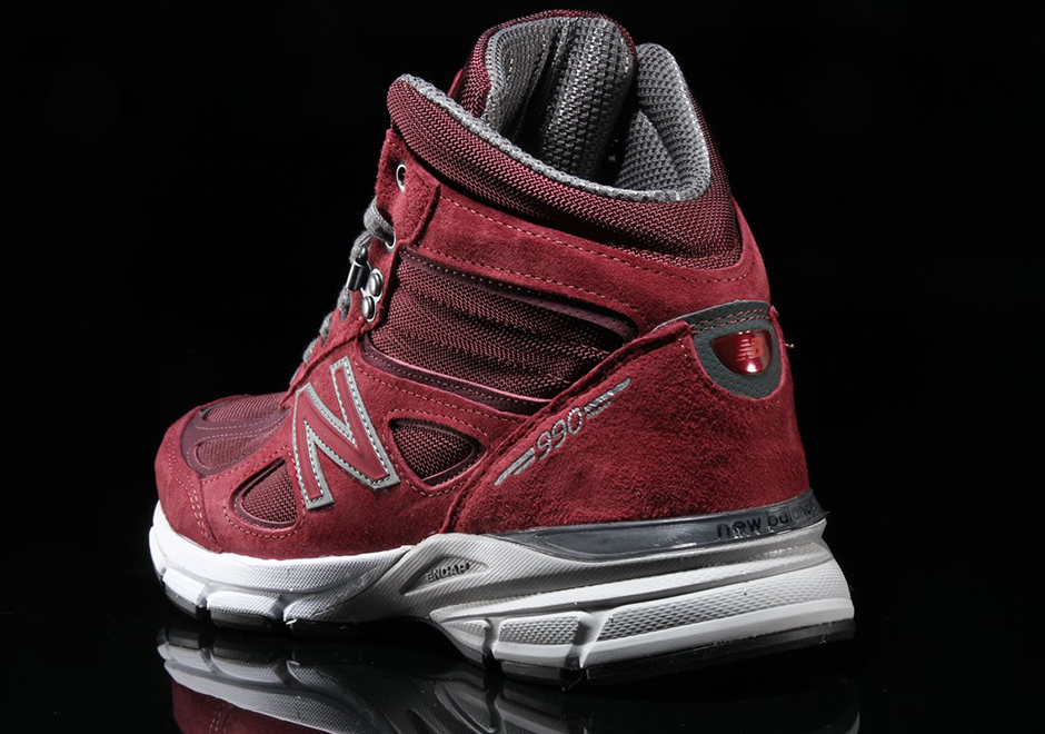 New Balance 990v4 Mid Burgandy 5