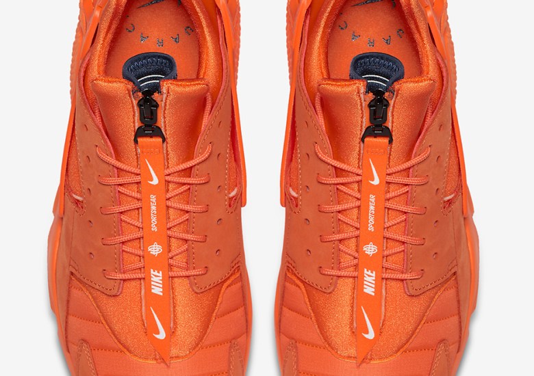 Nike Adds Zippers To This Orange Huarache For Chicago