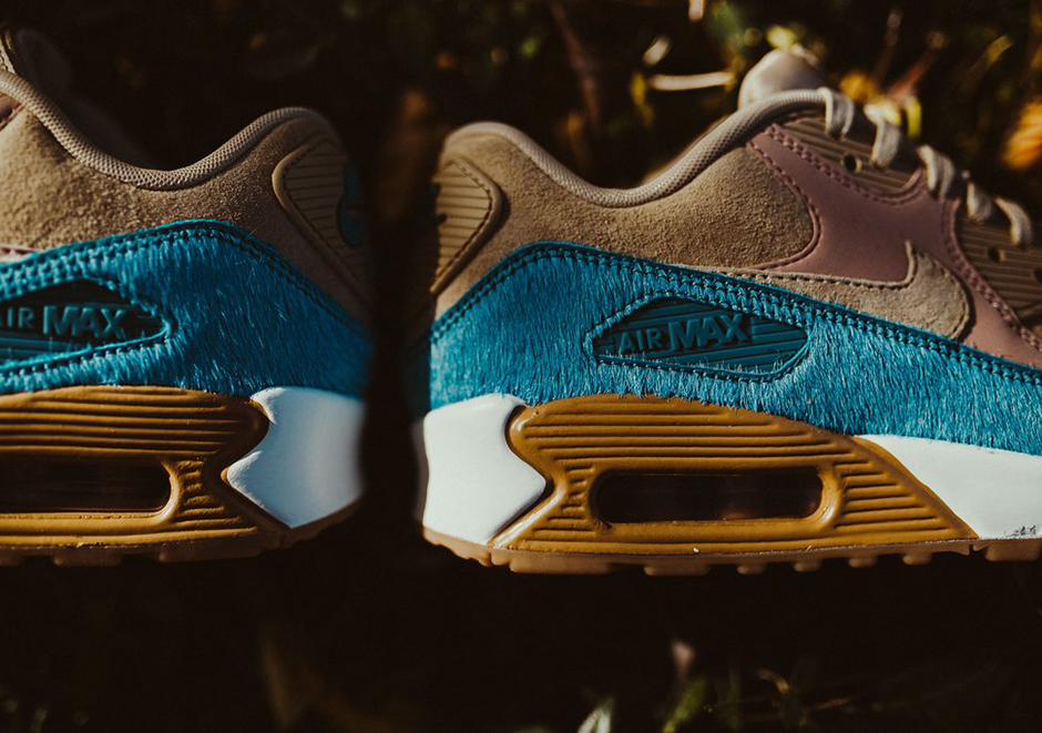 Nike Air Max 90 Lx Wmns Mushroom Smokey Blue 1