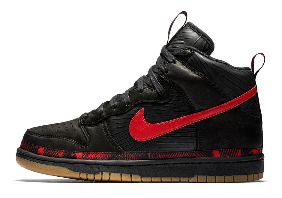 Nike Dunk High N7 Black Red 3