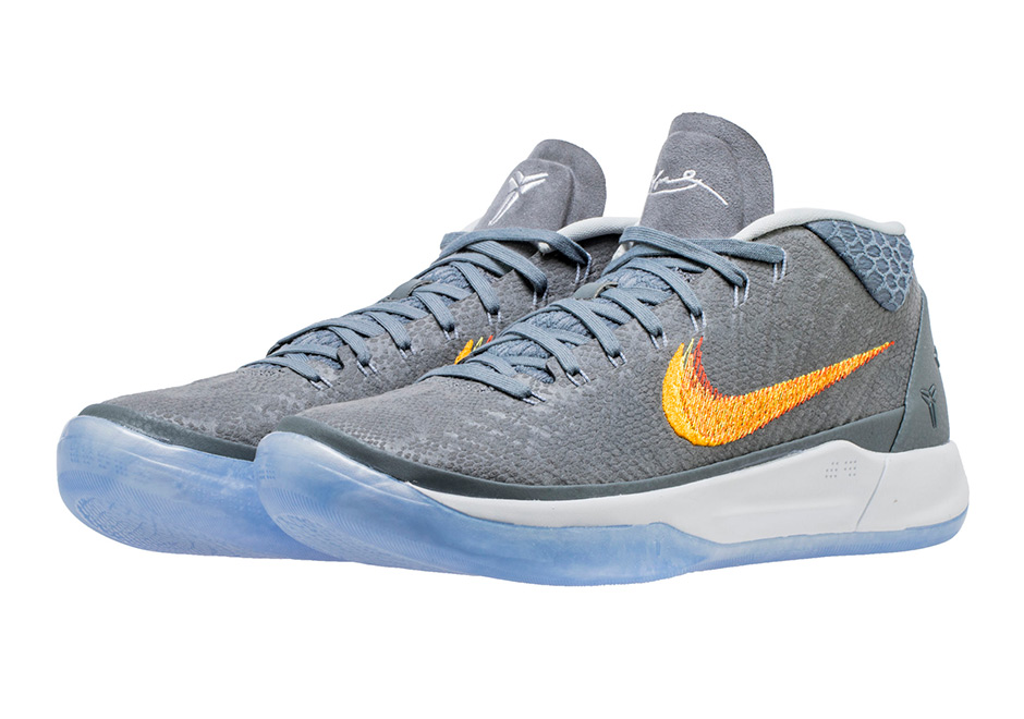 Nike Kobe Ad 922482 005 Grey Orange Red Snakeskin 4