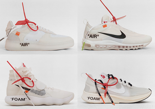 OFF WHITE x Nike "The Ten" Raffles Scheduled For This Week At Sivasdescalzo