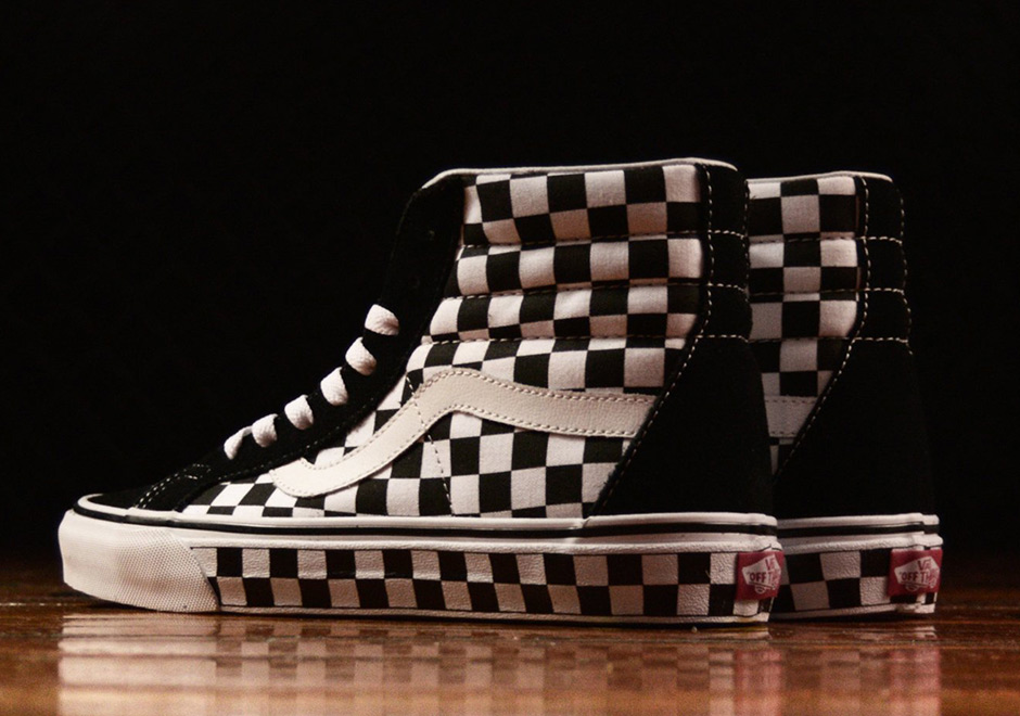 Vans Sk8 Hi Checkerboard Upper And Soles 3