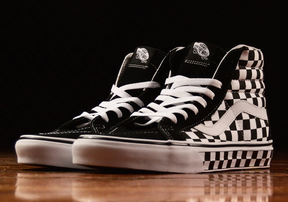 Vans Sk8 Hi Checkerboard Upper And Soles 4