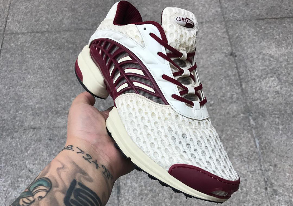 Adidas Climacool 2018 White Maroon 2