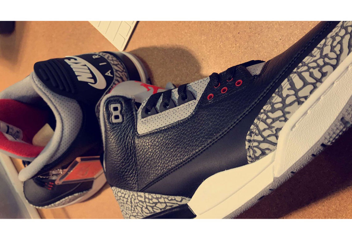 First Look At The Air Jordan 3 "Black Cement" 2018 Release