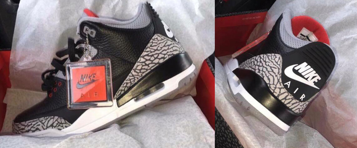 Air Jordan 3 Black Cement Nike Air 2018 First Look 2