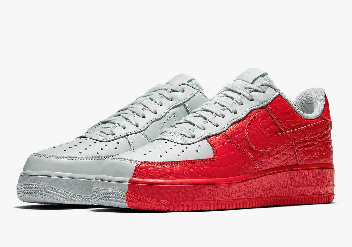 Nike Af1 Low Split Crimson 7