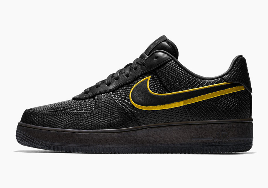 Nike Air Force 1 Black Mamba Kobe Bryant Jersey Retirement 3