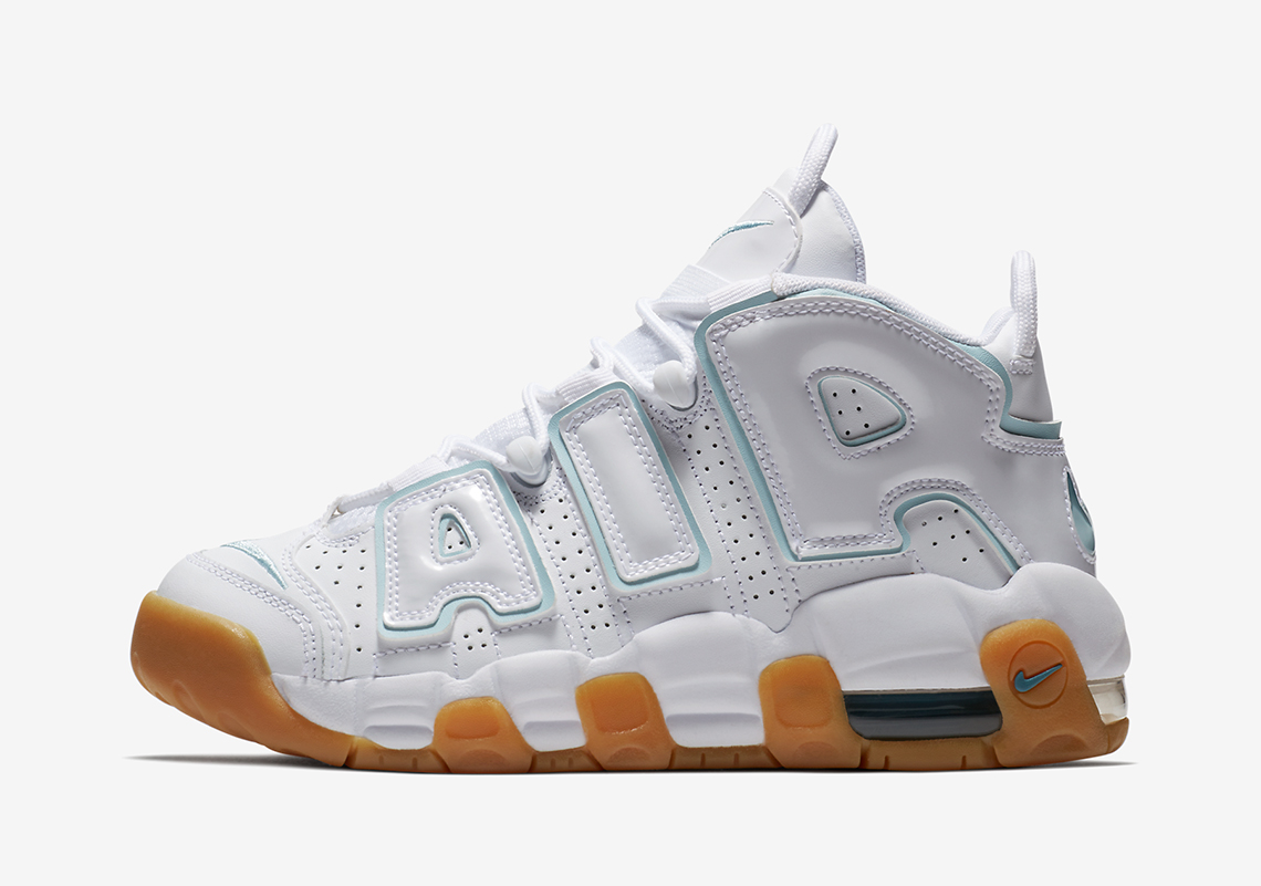 Nike Air More Uptempo Kids Aqua Borders 12