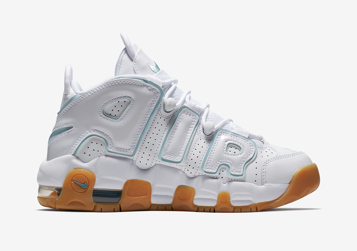 Nike Air More Uptempo Kids Aqua Borders 15