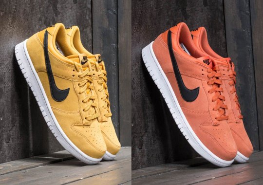 Nike Brings Back The Dunk Low In Clean Suede Colorways