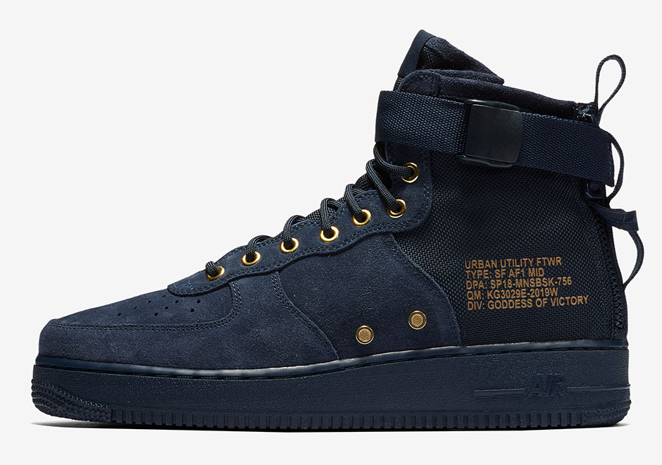 Nike Sf Af1 Mid Obsidian 917753 400 1