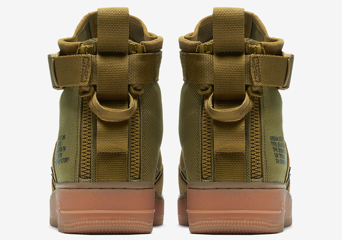 Nike Sf Af1 Mid Olive Gum 917753 302 1