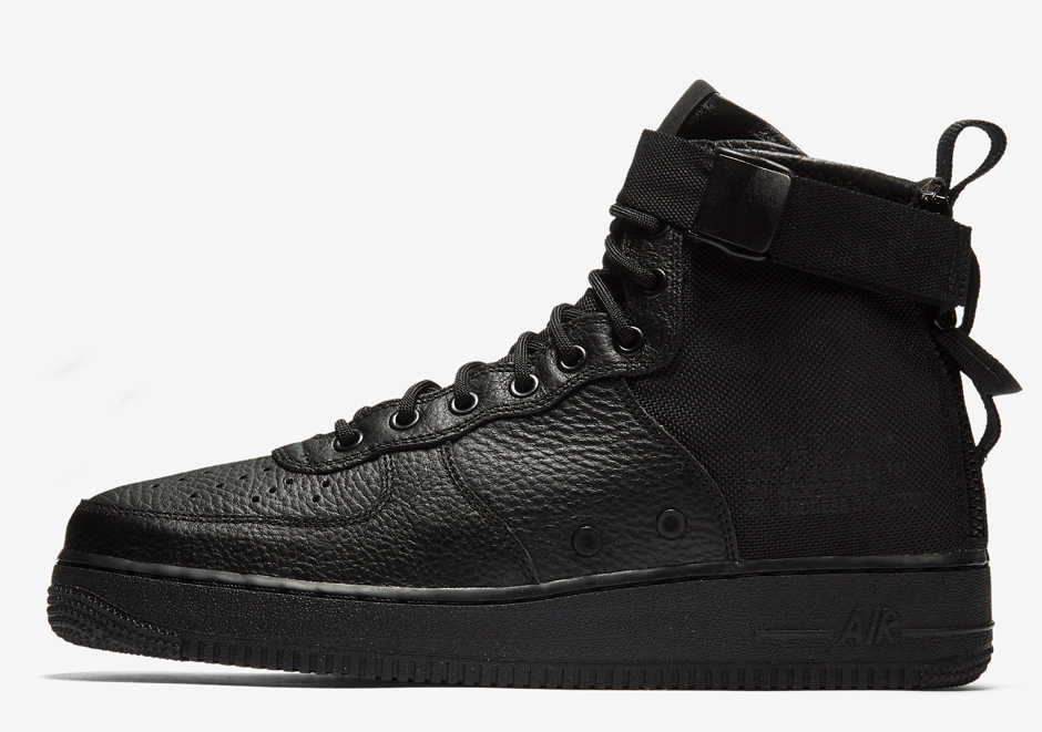 Nike Sf Af1 Mid Triple Black Coming Soon 1