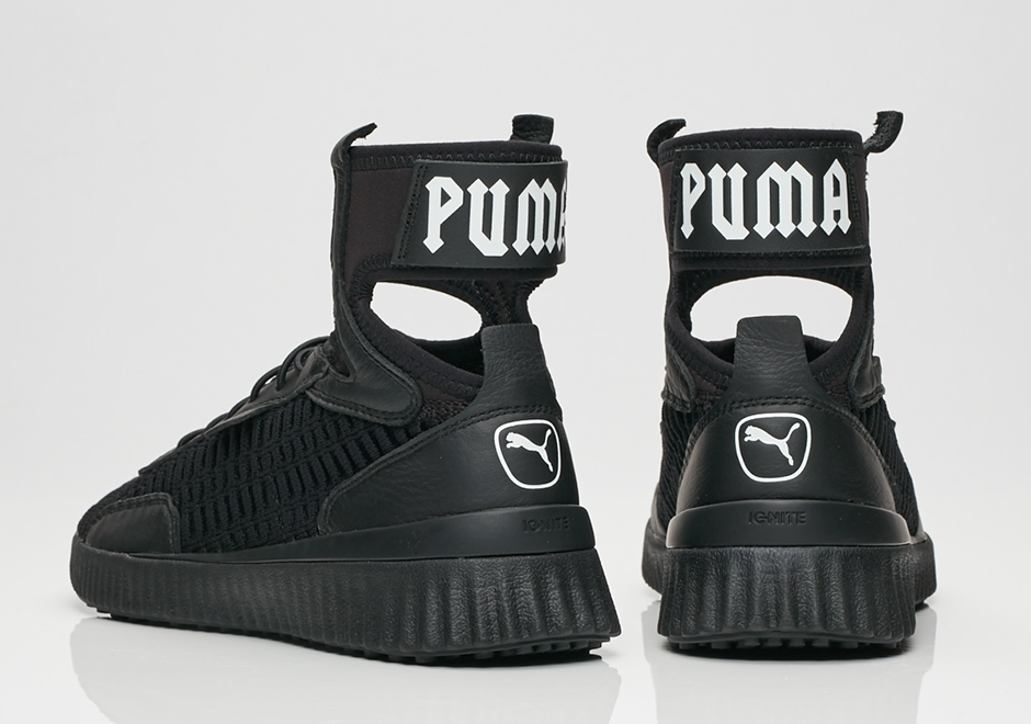 Rihanna Puma Fenty Mid Black 3