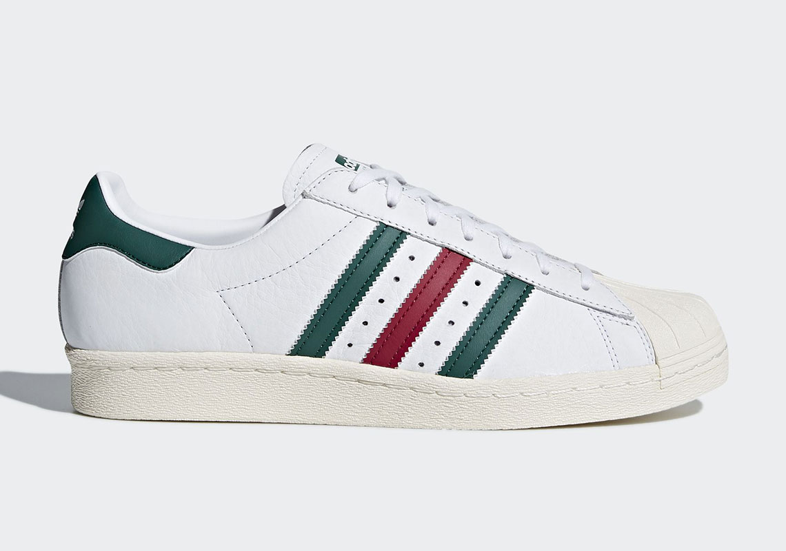 This adidas Superstar Features Italian Stripes