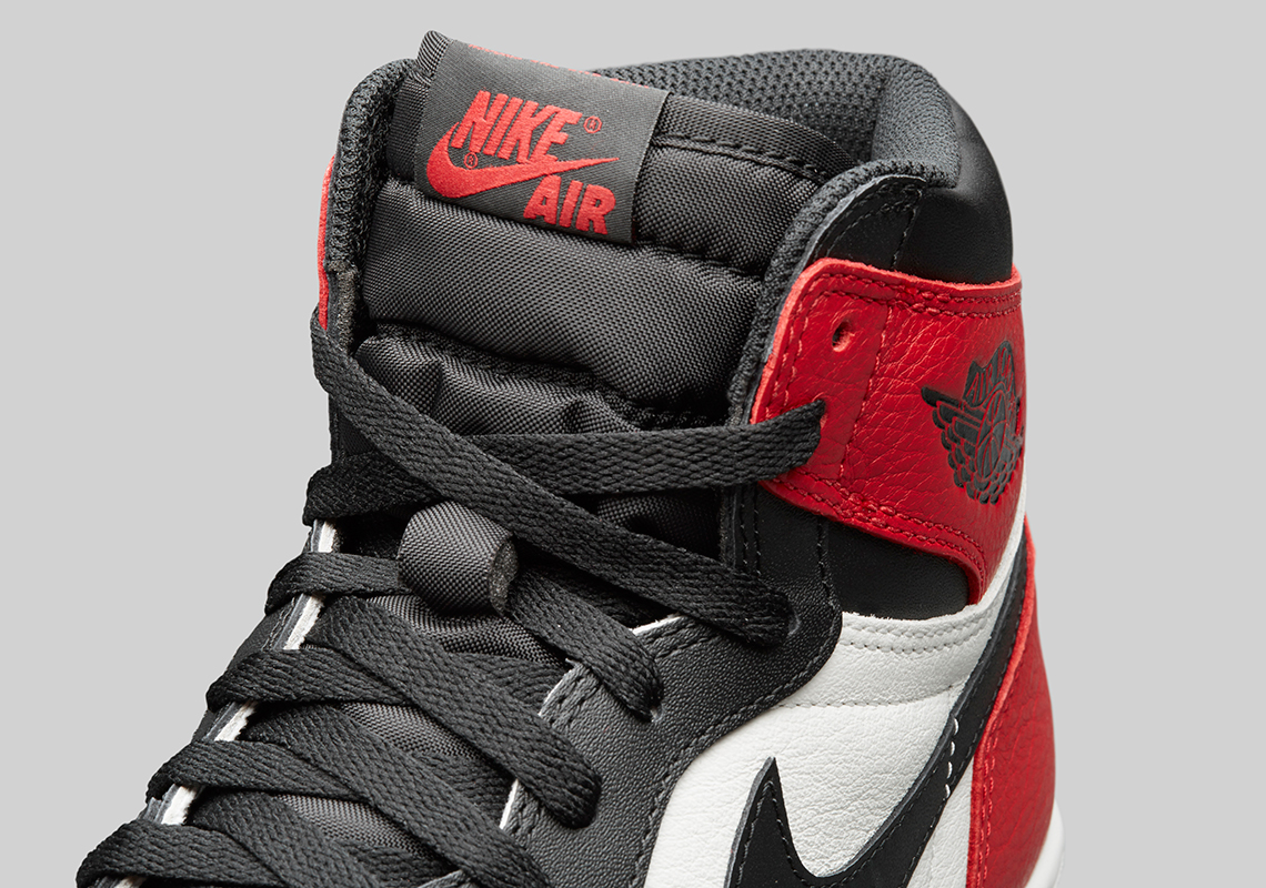 Air Jordan 1 Bred Toe 555088 610 Detailed Look 1