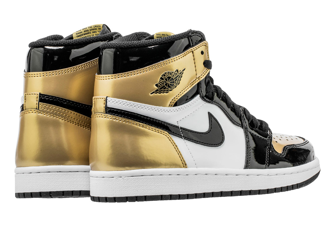 Air Jordan 1 Gold Toe 861428 007 4