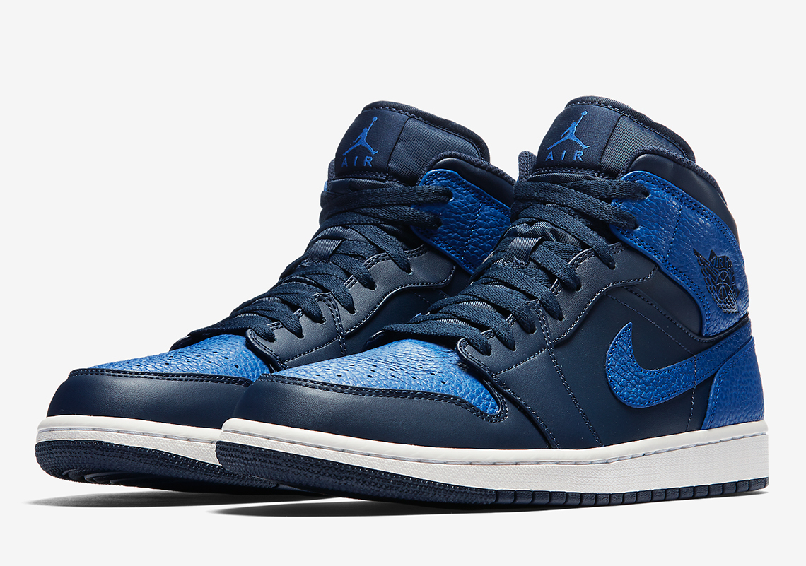 Air Jordan 1 Mid Obsidian Royal 554724 412 Coming Soon 6