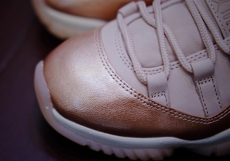 Air Jordan 11 Low Rose Gold Wmns First Look 6