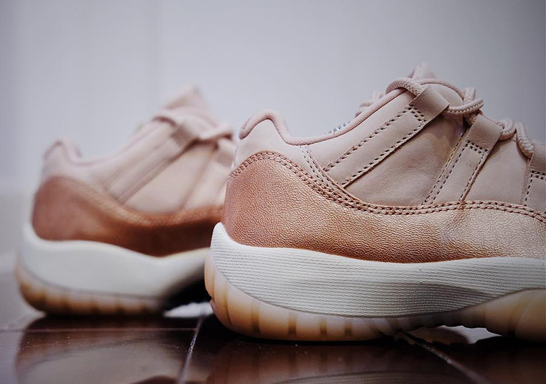 Air Jordan 11 Low Rose Gold Wmns First Look 9