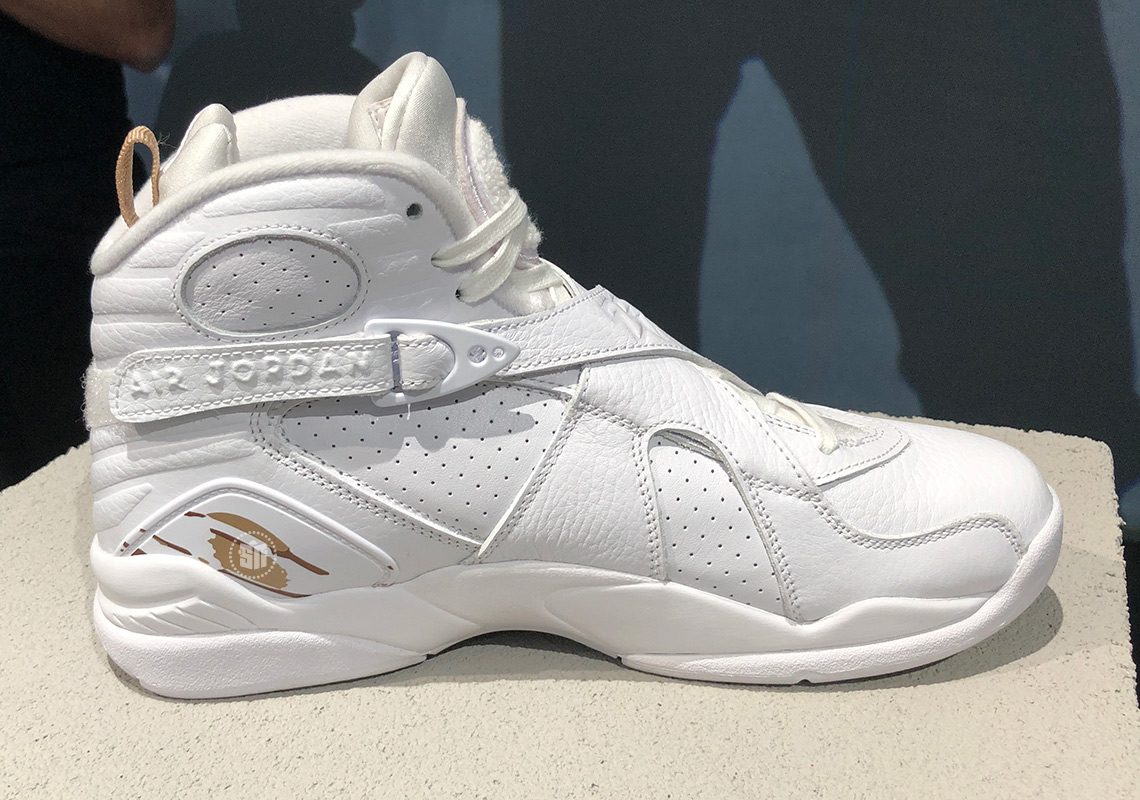 Air Jordan 8 Ovo White Gold First Look 2