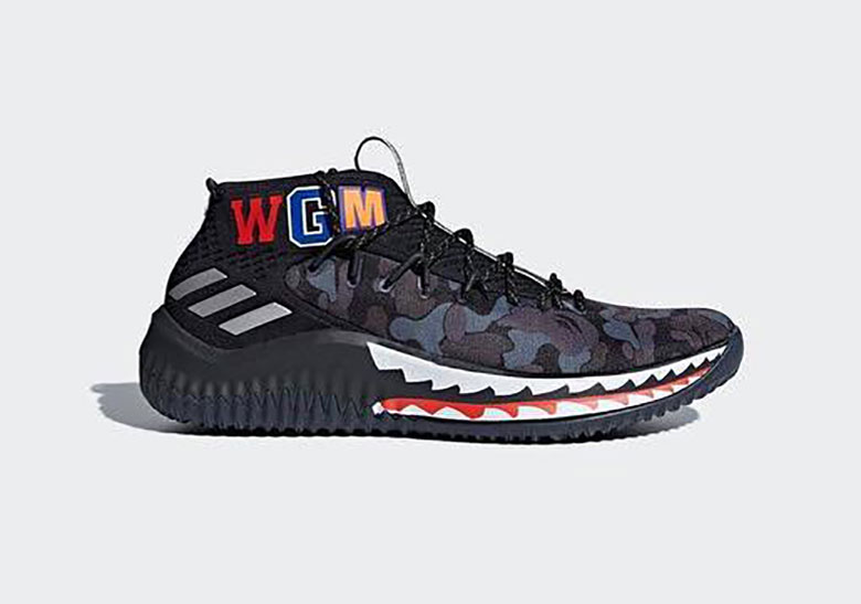 Bape Adidas Dame 4 Black