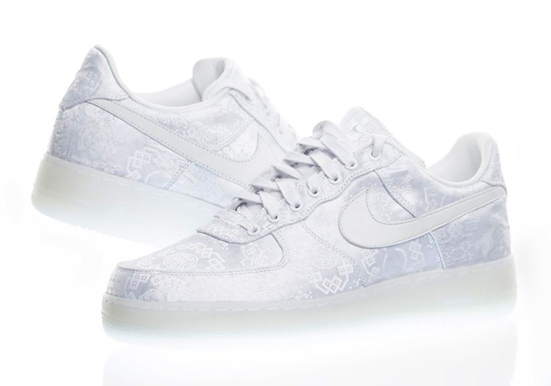 Clot Nike Air Force 1 White Silk Release Date 1