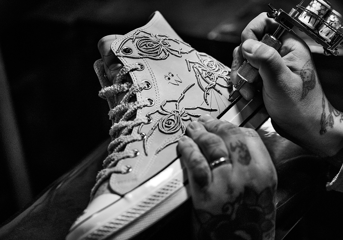 Tattoo Artist Dr. Woo Inks Up Two Converse Chuck 70s