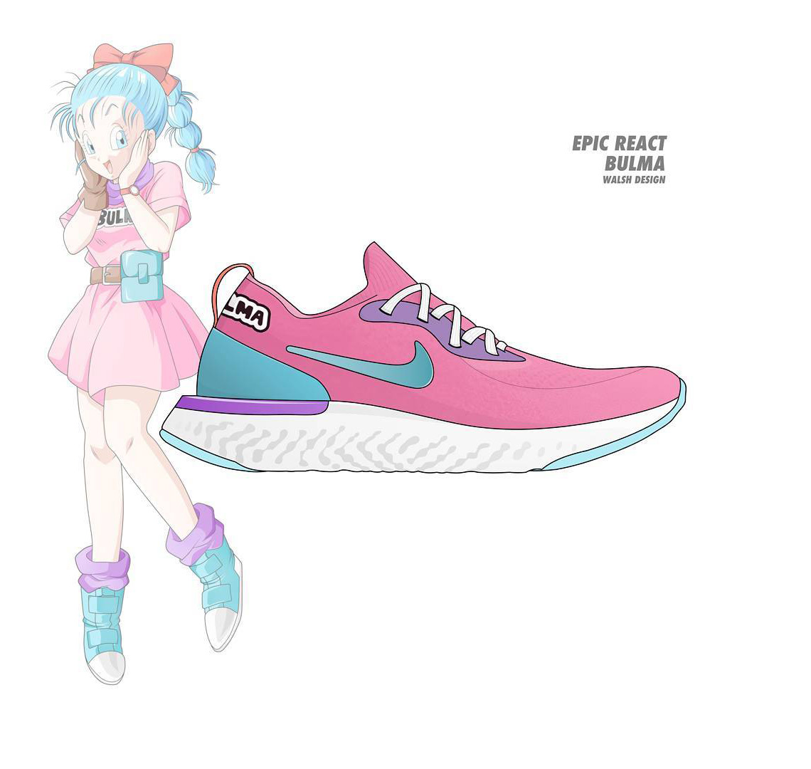 Dragonball Z Nike Collaboration Bulma Epic React